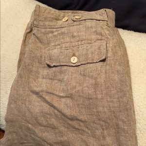 MENS LINEN CARGO PANTS
